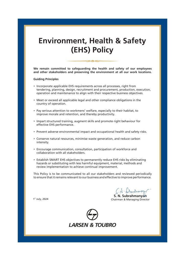 Environment health safety L&T